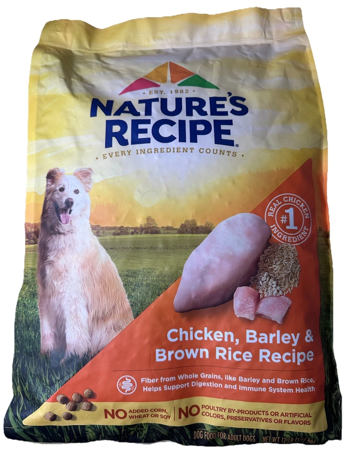 Nature's Recipe Chicken & Brown Rice Dry Dog Food - 12 lb of Nutrition