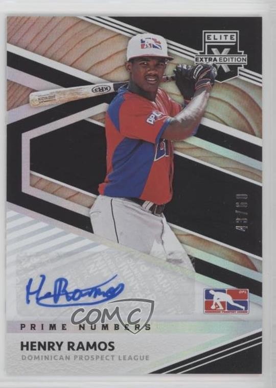 2020 Elite Extra Edition Prime Numbers B Signatures 43/60 Henry Ramos Auto fm0
