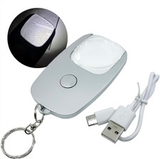 Rechargeable Magnifying Glass with Light, 5X Lighted Pocket Magnifier, Handheld