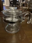 Vintage 7756-B Pyrex 6 Cup Glass Percolator Stovetop Coffee Pot - Clean.