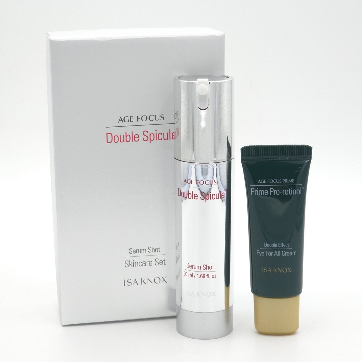 ISA KNOX Age Focus Double Spicule Serum Shot Skincare Set 2 Items