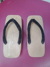 Vintage Japanese Wooden Sandals Good Display Item