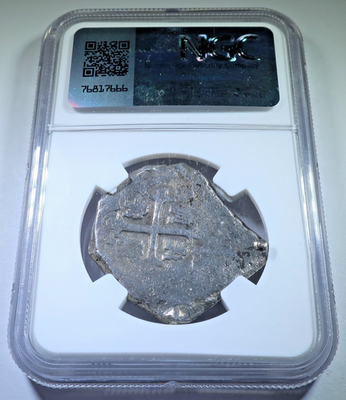 NGC Vliegenthart Shipwreck 1731 Mexico Silver 8 Reales Spanish
