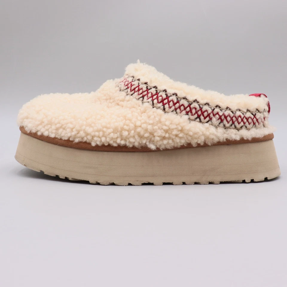 Zapatillas de plataforma UGG para mujer Tazz Heritage trenza crema natural talla 8 EE. UU. Sherpa Foto 4 de 4