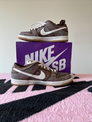 Nike SB Dunk Low 2022 Paisley Brown, Size 12, DH7534-200
