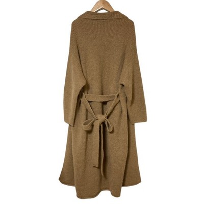 AP STUDIO LAUREN MANOOGIAN ニットガウンコート Lauren Manoogian ROBE KNIT Coat Long Knit Cardigan Size 1 Brown