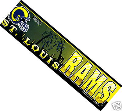 St. Louis Rams NFL Bumper Sticker Historic Logo Col NEW | eBay