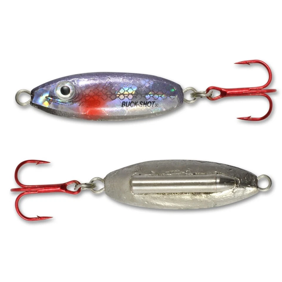 Northland Fishing BUCK-SHOT® RATTLE SPOON, 1/4 oz., Silver Shiner, BRS4-11 - Image 2 of 2