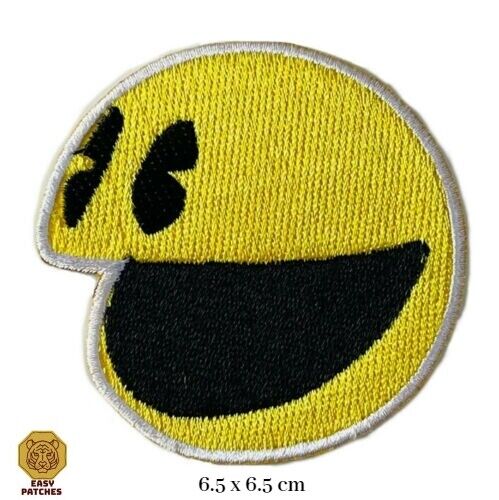 PacMan Videospiel bestickt Aufbügeln Aufnähen Patch Abzeichen für Kleidung Taschen - Bild 1 von 1