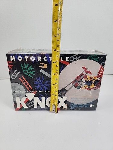 K'NEX Motorcycle 1992 Vintage Color Coded Building Set 10004 NEW Factory Sealed - Picture 11 of 11