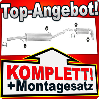 Auspuff für VW SHARAN I 2.0 2.8 VR6 Auspuffanlage