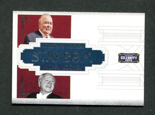 Jonathan Winters / Mickey Rooney Sample Promo 2008 Celebrity Cuts Stardom Card
