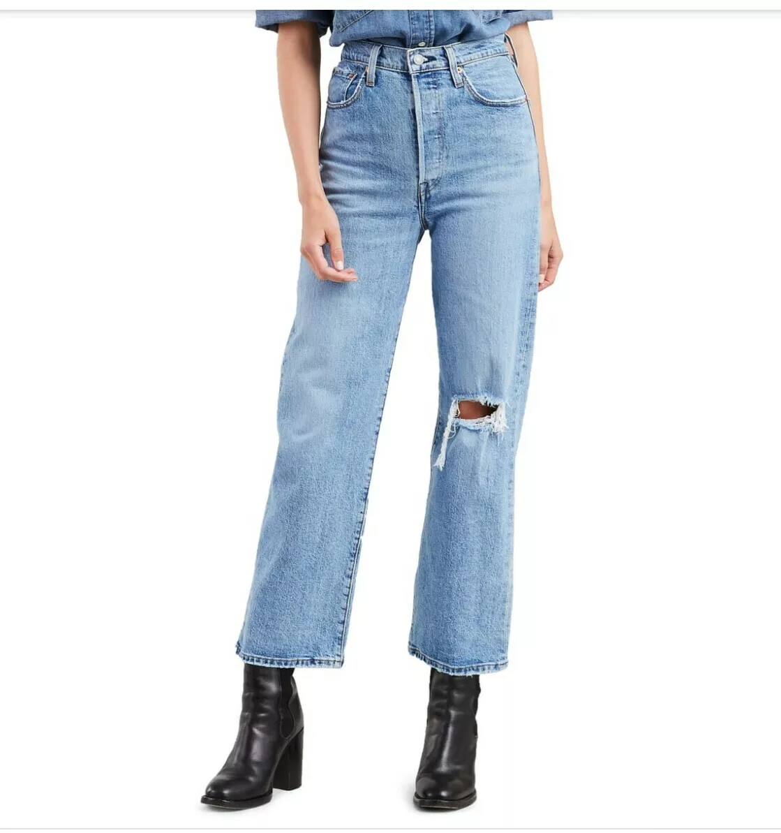 Levi's ribcage super high rise jeans sale