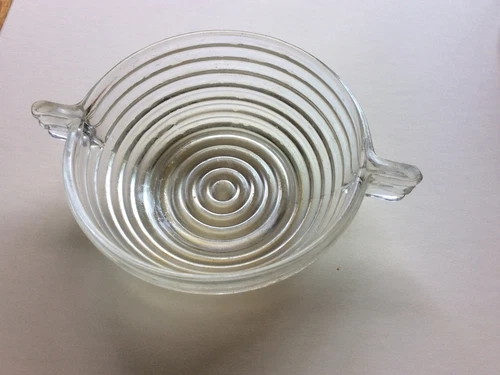 1 Anchor Hocking MANHATTAN 4.5" Double Handled Berry Bowl Depression Glass
