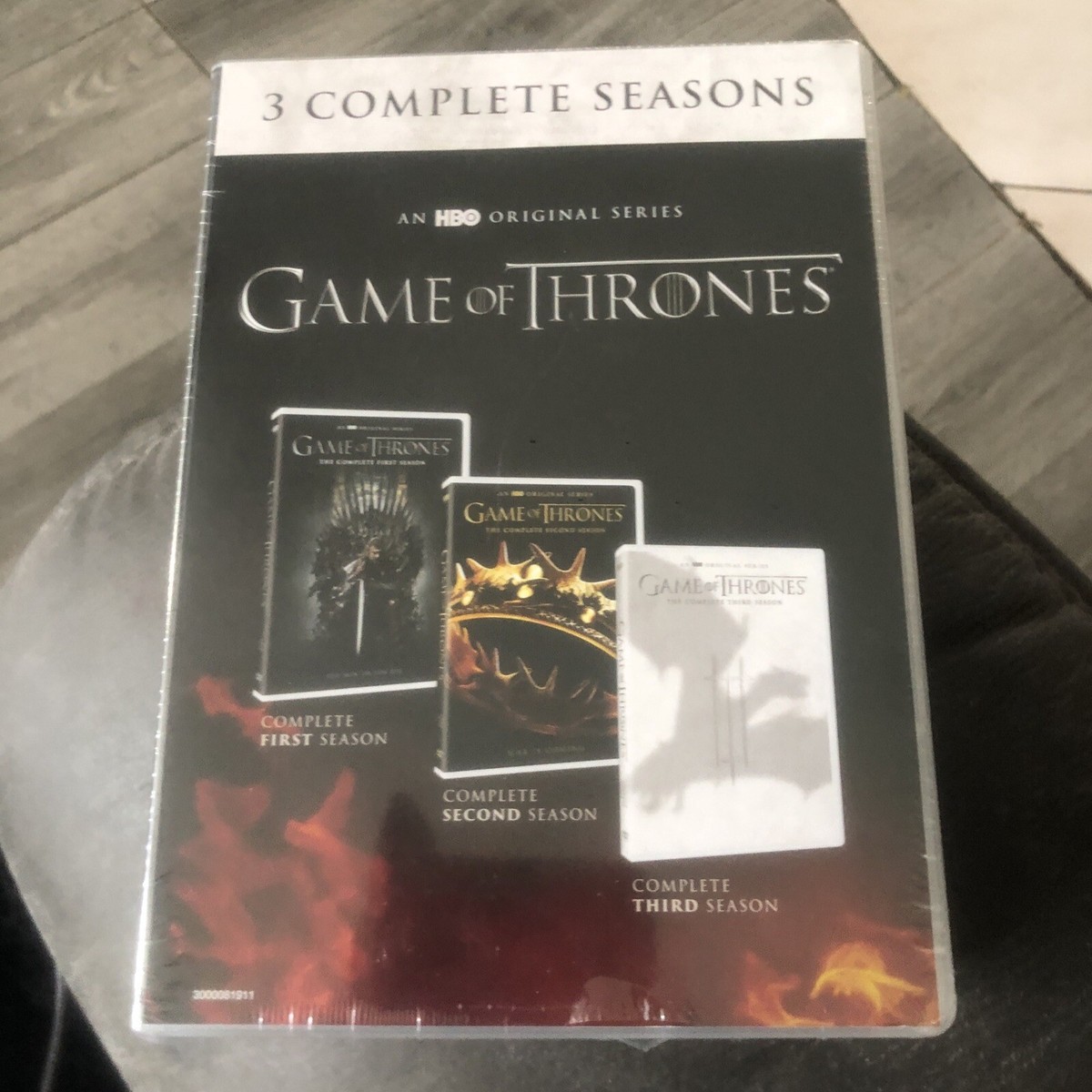 Game of Thrones: The Complete Season's +3 DVD Box Set's FACTORY SEALED