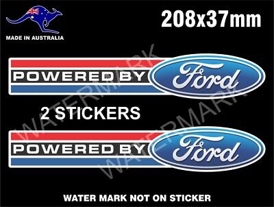 2x cobra powered by ford   sticker vinyl decal for car and others FINISH GLOSSY