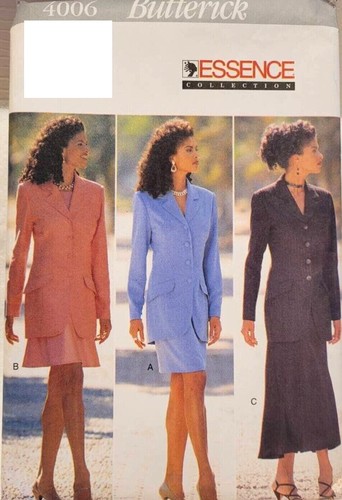 Patron Couture Butterick - Jupe Droite & Tunique Longue - Tailles 40 à 44 - Vintage