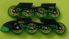 Roller Derby RD Inline Skate Replacement Wheels, Black Green Roller Blade Skates