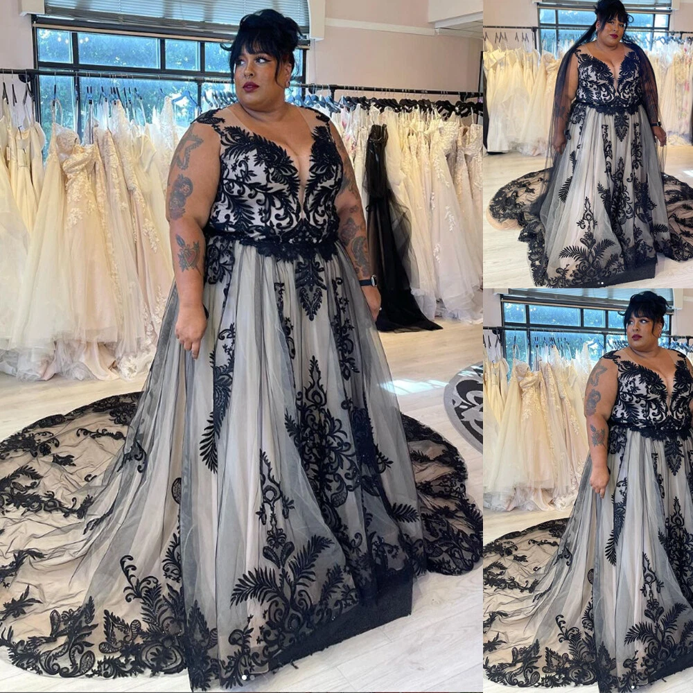 plus size gothic wedding dresses