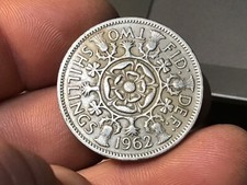 1962 GREAT BRITAIN Two SHILLINGS, 2 Shillings, England, British
