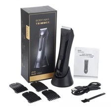 Men Beard Trimmer Hair Clipper Waterproof Electric Body Ball Shaver Grooming Kit
