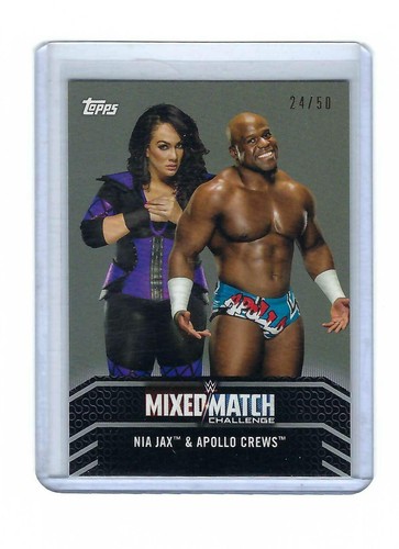 TOPPS WWE Women - NIA JAX - Set of 3 Trading Cards including Relic