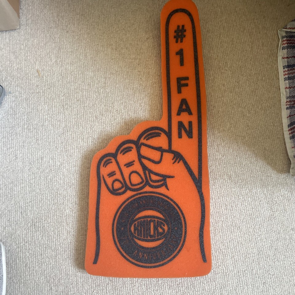NBA New York Knicks Basketball Foam Finger/Hand 70th Anniversary 1 Fan