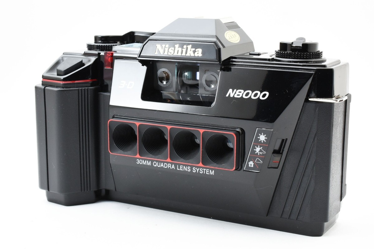 Nishika N8000 3D 35mm Film Camera Twin Light 3010 [UNUSED IN