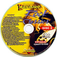 ROCK CLASSICS KARAOKE CHARBUSTER CD G 5110 Disc-2 Eric Clapton,Queen IN SLEEVES