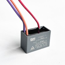 CBB61 - T motor fan start capacitor 3 wire , 1.6 uf + 2.3 uf 280V .AC SH ± 5%