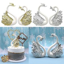2 Pieces Swan Cake Topper, Gift for Mother, Wife, Best