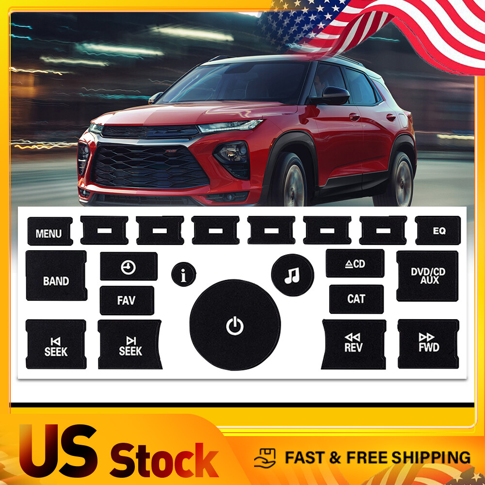 Replacement Radio Stickers Button For 2007-2013 GM New Vehicles Shipping Free