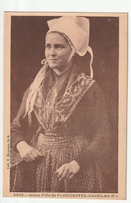 Carte Postale Ancienne - Pont-l'Abbé (Finistère 29) - Jeune Fille En Costume Traditionnel