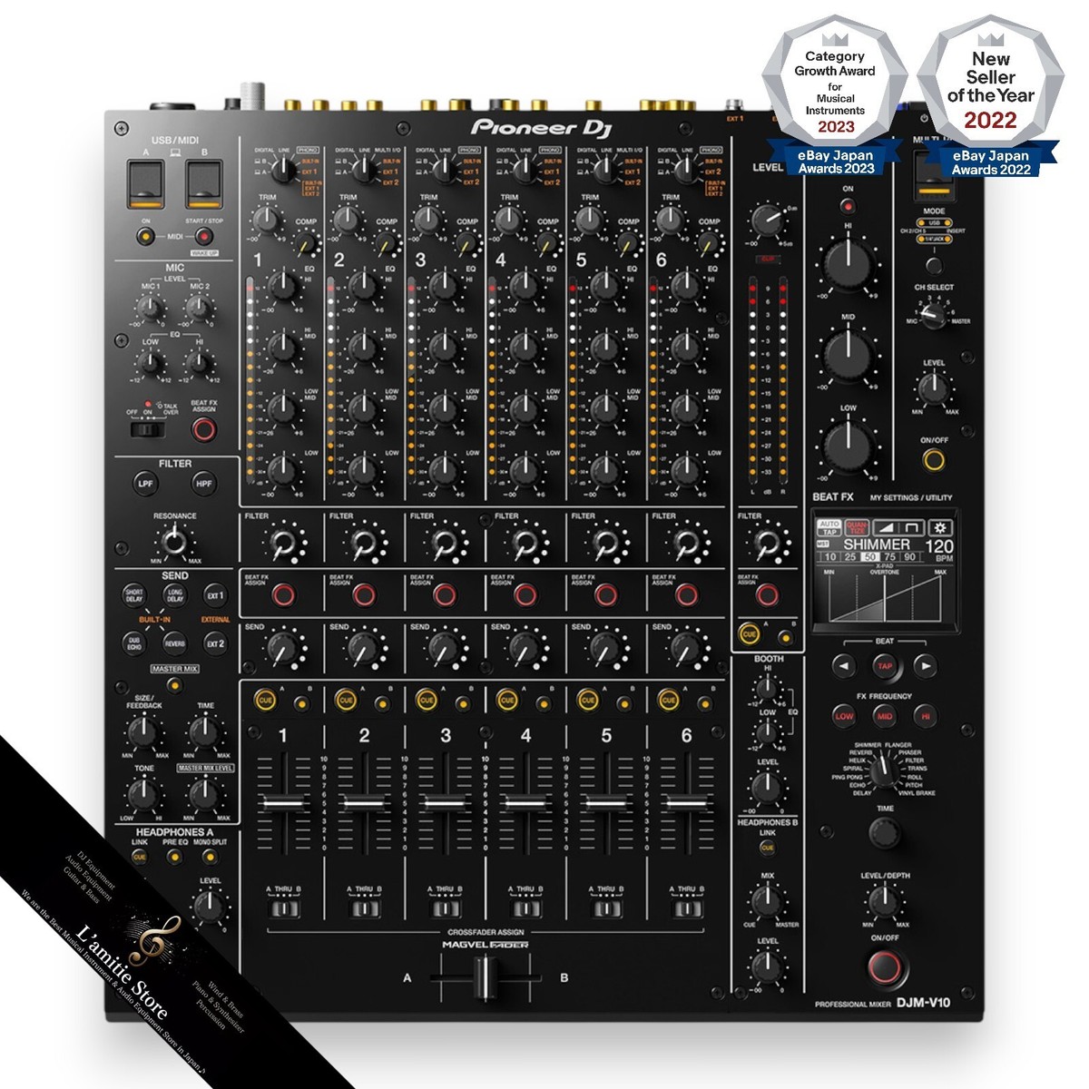 【ジャンク】Pioneer DJM-3000 Pair 2x Pioneer CDJ-3000 + DJM-V10 110-240V Pro-Top DJ