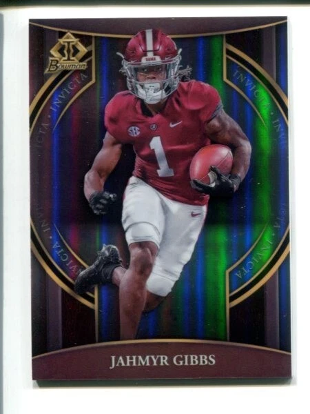 2022 Bowman University Chrome - Bowman Invicta #BI-20  Jahmyr Gibbs 🏈
