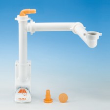Raumspar Siphon Küche Ablauf Garnitur Abfluss Spüle Becken Geräteanschluss