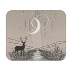 Mouse Pad (Rectangle) Crescent Moon Illuminates Creek at Night Design 3