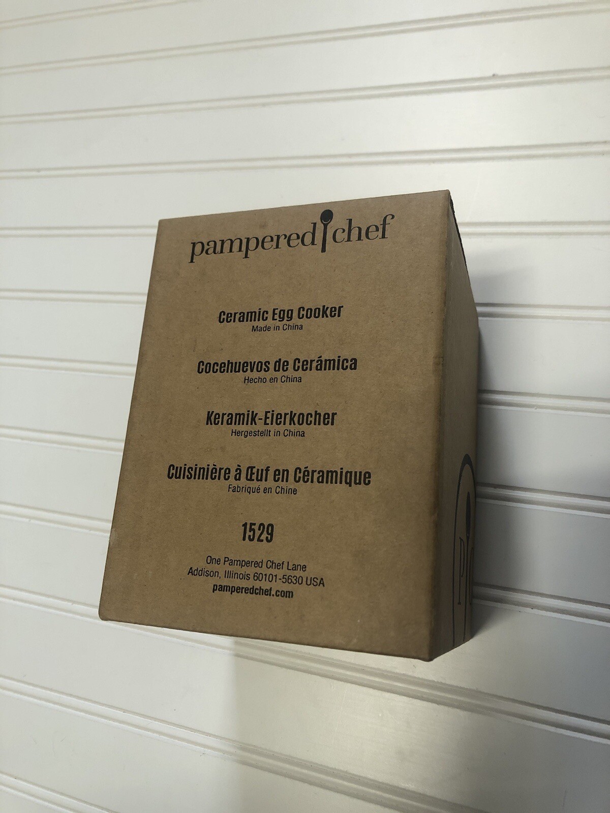 Pampered Chef Ceramic Egg Cooker W Directions NEW Scrambled Poached