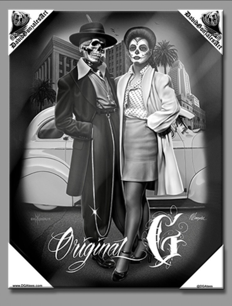 DGA Original G Chicano Chicana Lowrider Canvas Wall Art