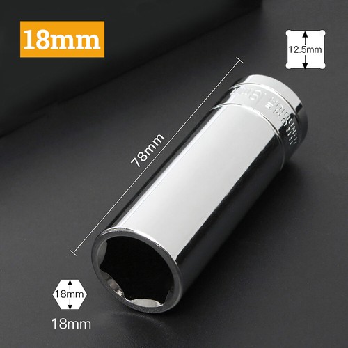 1/2" Drive 6 Point Shallow & Deep Metric Socket 8mm-32mm Standard Sockets Cr-v - Picture 37 of 47
