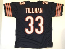 Charles Tillman UNSIGNED CUSTOM Sewn Stitched Blue Jersey - M, L, XL, 2XL