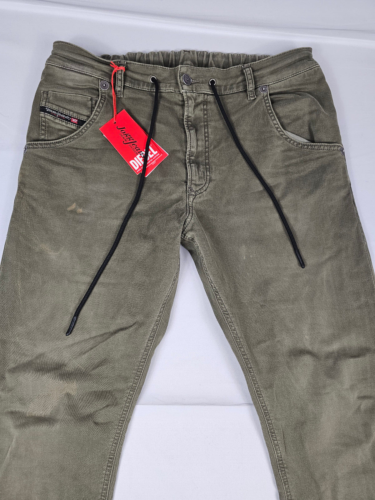 Diesel Krooley-E-NE Jogg Jeans Sweat Jeans Green Size 34/32 - Picture 1 of 6