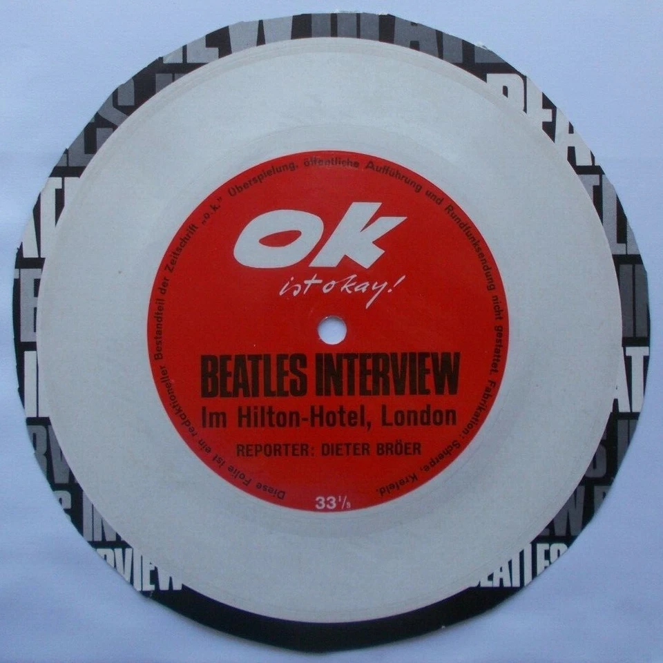 The BEATLES Beatles Interview★Im Hilton-Hotel★Flexi-disc - Bild 3 von 4