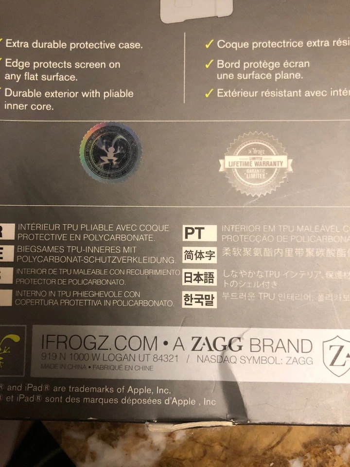 IFrogz Cocoon iPad Mini 1 O 2 Negro Estuche Extra Duradero 1ª 2ª Generación Minorista $40 Foto 2 de 2