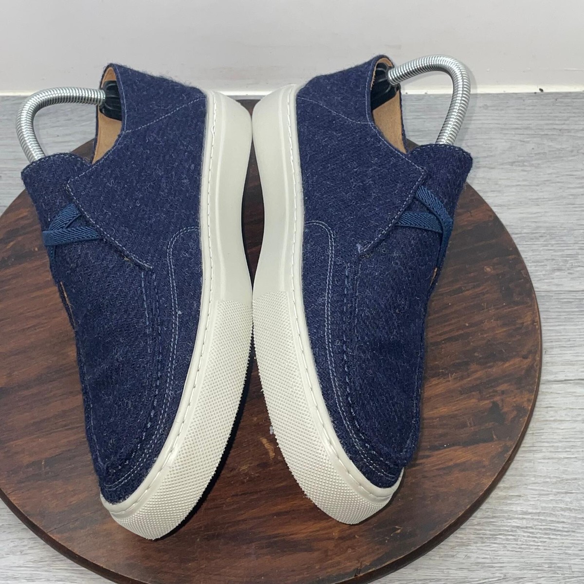 Peter Millar Mountainside Blue Shetland Wool Slip On Shoes MF20F01 Mens size 9.5 Shetland Wool Slip-On | Peter Millar main image 3