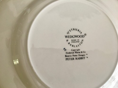 Wedgwood Peter Rabbit Beatrix Potter 7” Plate Porcelain Made In England - Picture 3 of 4