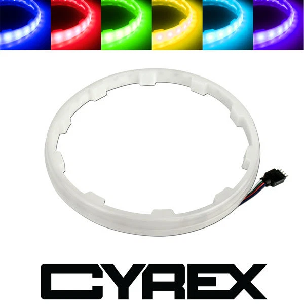 ALTAVOZ LED MULTICOLOR DE 2 PIEZAS ANILLOS DE LUZ QUE CAMBIAN DE COLOR SE ADAPTA A ALTAVOCES DE 6,5" P4 Foto 2 de 2