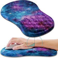 Ergonomic Mouse Pad Wrist Support, Wrist Rest Mousepad for Carpal Tunnel Pain Re