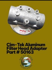 Aluminum Petroleum Filter Head Adapter  Part: 50163  Brand: Cim-Tek  RRR Misc