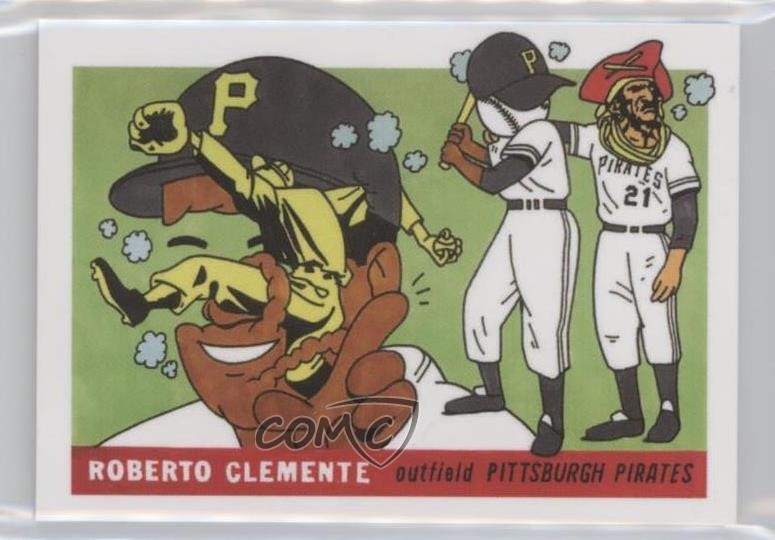 2020 Topps Project 2020 1955 Topps /4280 Roberto Clemente Ermsy #197 HOF sc8